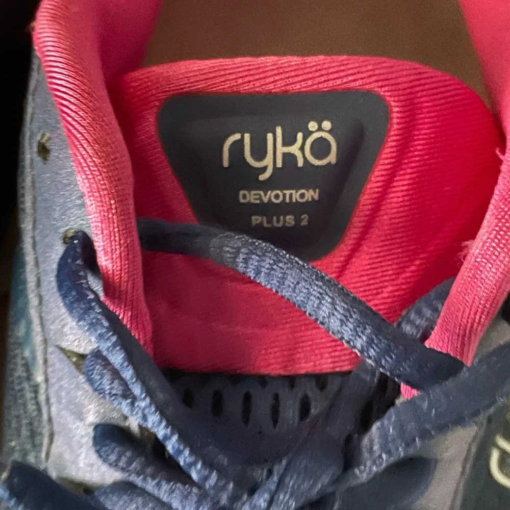 RYKA Women's Devotion Plus 2 Walking Shoe, Blue/Rose Violet/Chrome Silver Sz 9M